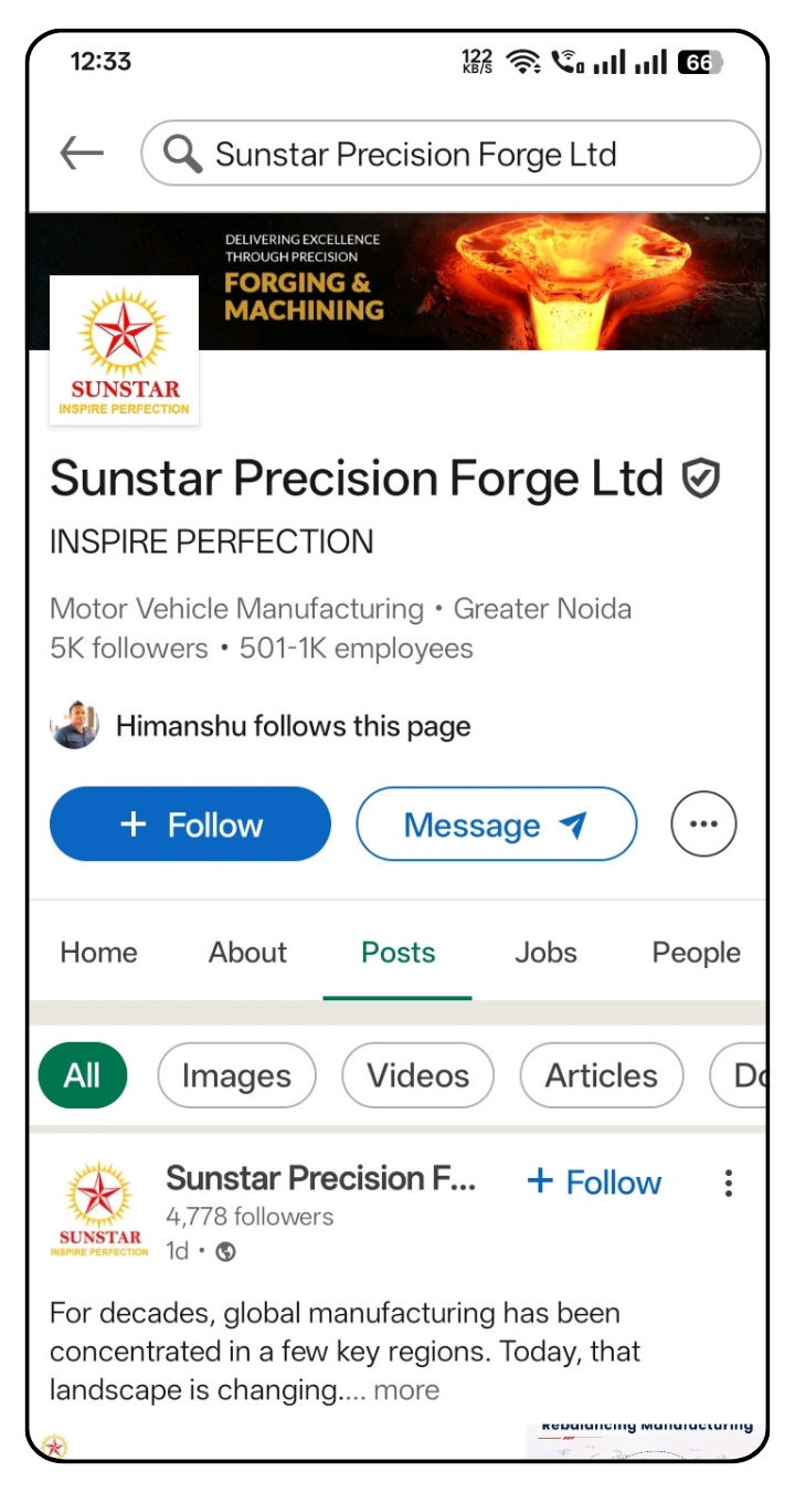 Social media campaign result