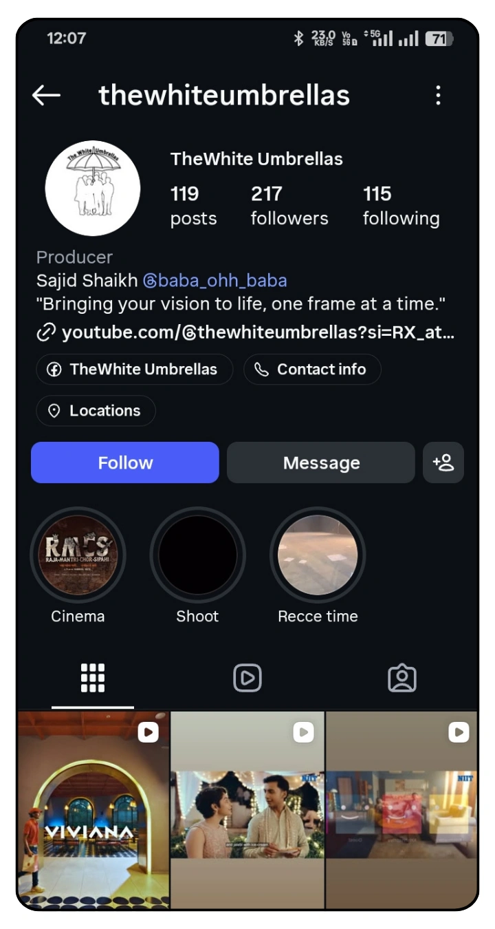 Social media campaign result