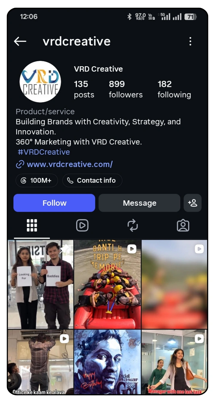 Social media campaign result